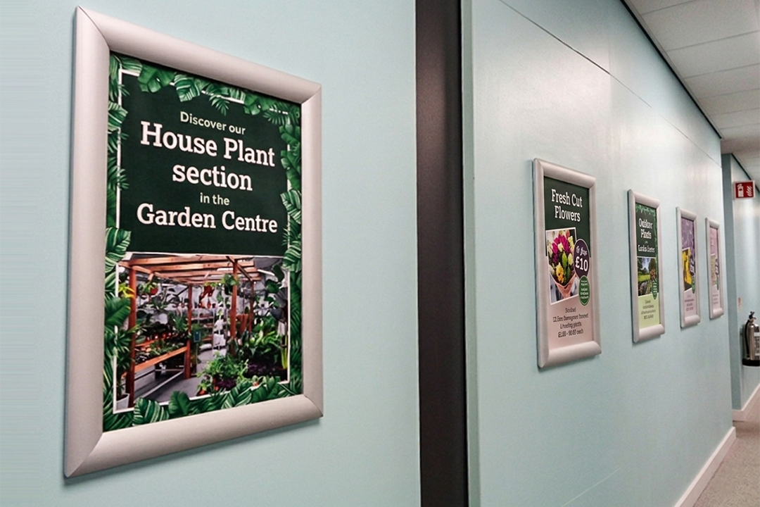 Snap frame for commercial signage, from Signwaves