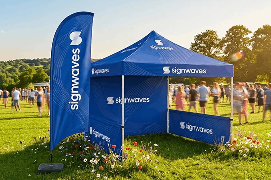 Why Businesses Pair Feather Flags With Promotional Gazebos