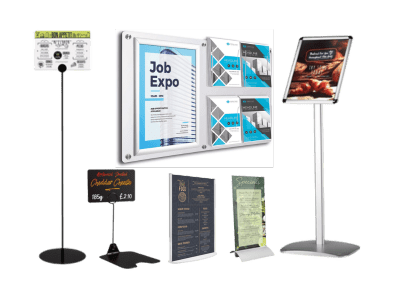 Menu, Leaflet & Brochure Displays - Signwaves