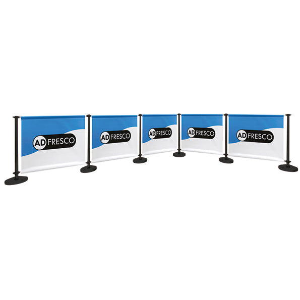 Adfresco® Café Barrier - Kit 5 - Five Sections