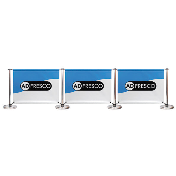 Adfresco® Café Barrier - Kit 3 - Three Sections