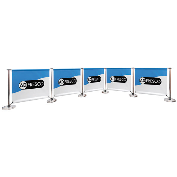 Adfresco® Café Barrier - Kit 5 - Five Sections