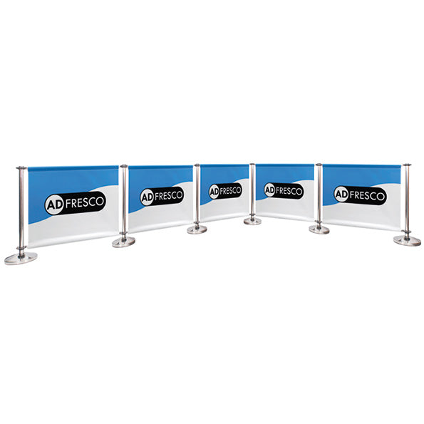 Adfresco® Café Barrier - Kit 5 - Five Sections