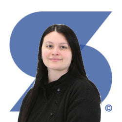 Charlie, Customer Service Advisor at Signwaves Ltd on top of the brand logo
