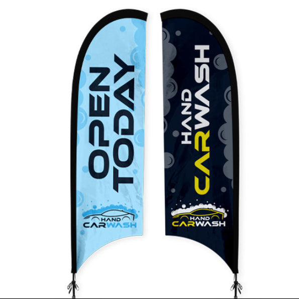 Printed Flag for Feather Flying Banner - Medium Double Sided