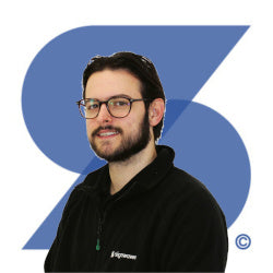 Jack, Customer Service Advisor at Signwaves Ltd on top of the brand logo