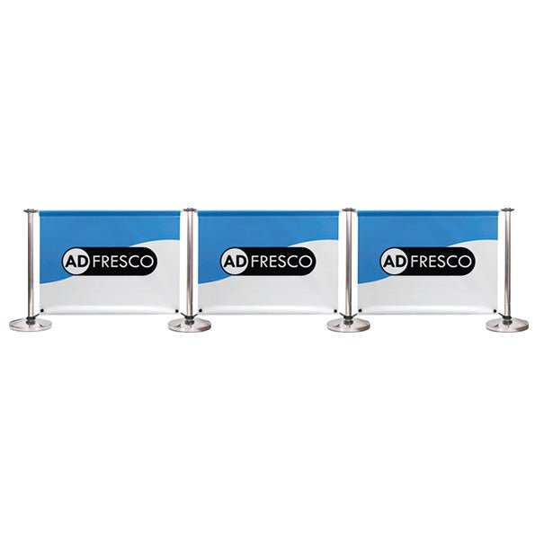 Adfresco® Café Barrier - Kit 3 - Three Sections - Signwaves