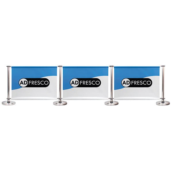 Adfresco® Café Barrier - Kit 3 - Three Sections - Signwaves