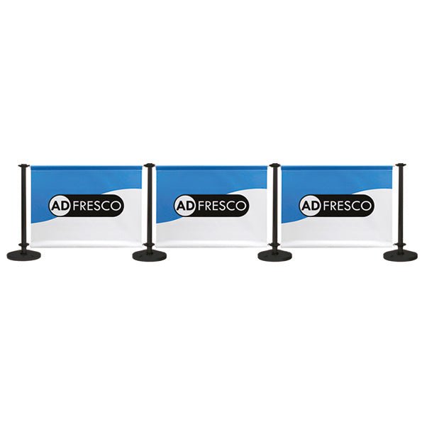 Adfresco® Café Barrier - Kit 3 - Three Sections - Signwaves