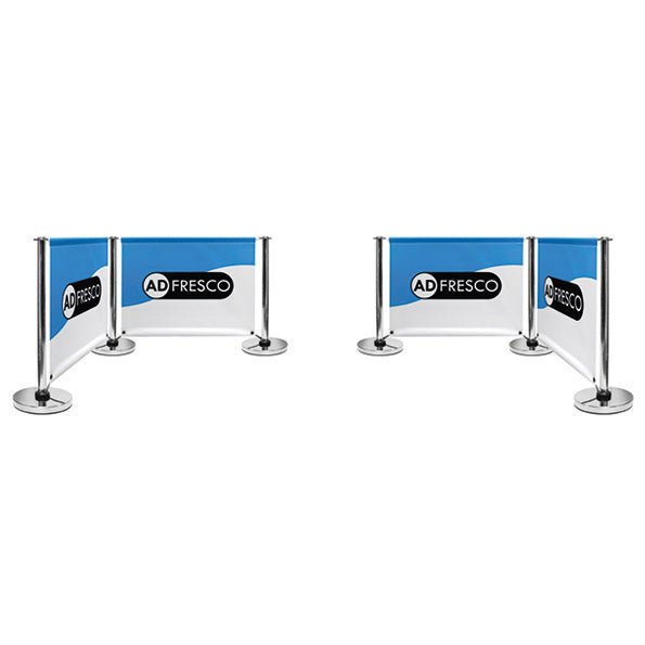 Adfresco® Café Barrier - Kit 4 - Four Sections - Signwaves