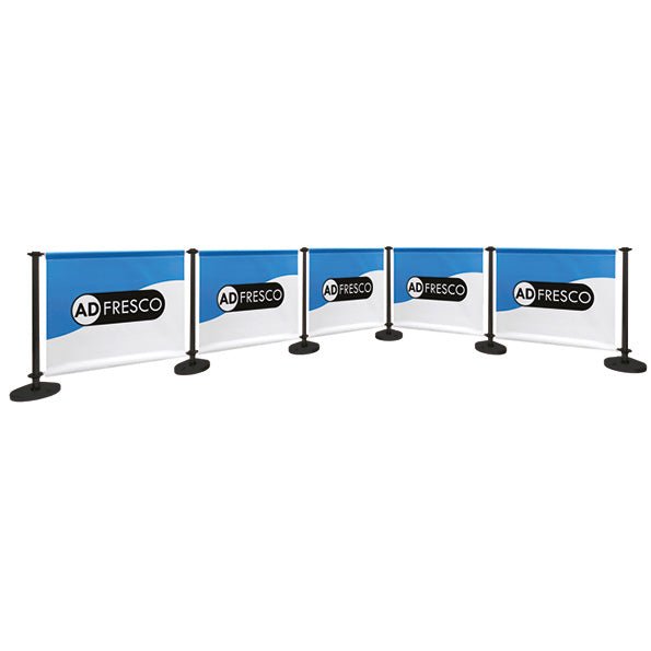 Adfresco® Café Barrier - Kit 5 - Five Sections - Signwaves