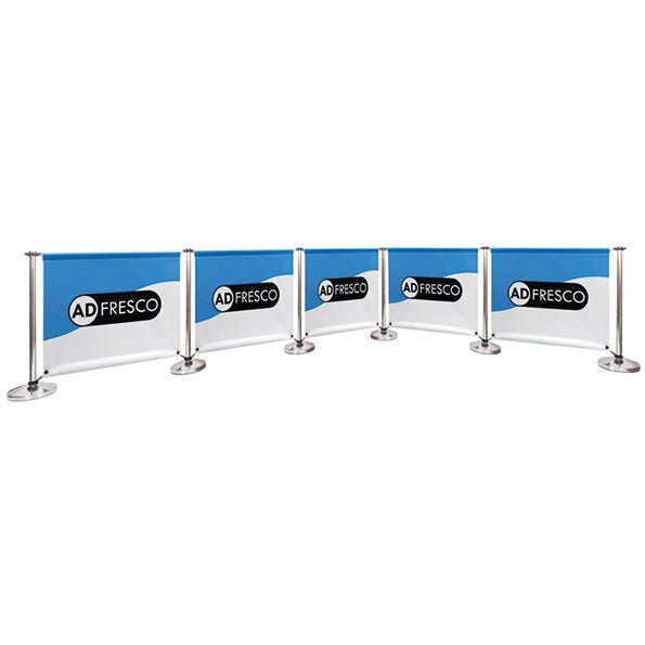 Adfresco® Café Barrier - Kit 5 - Five Sections - Signwaves
