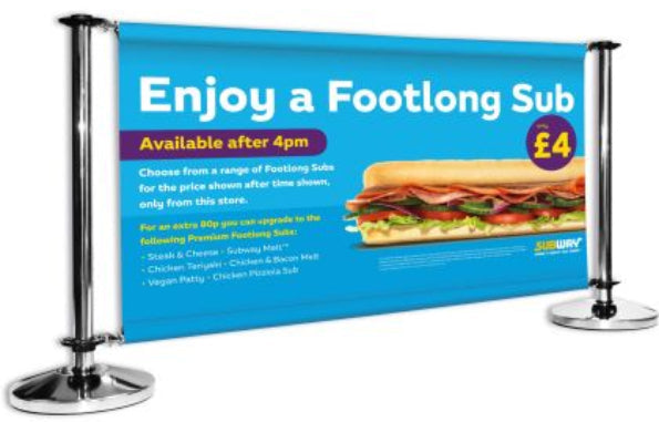 Adfresco® Café Barrier - Kit 3 - Three Sections