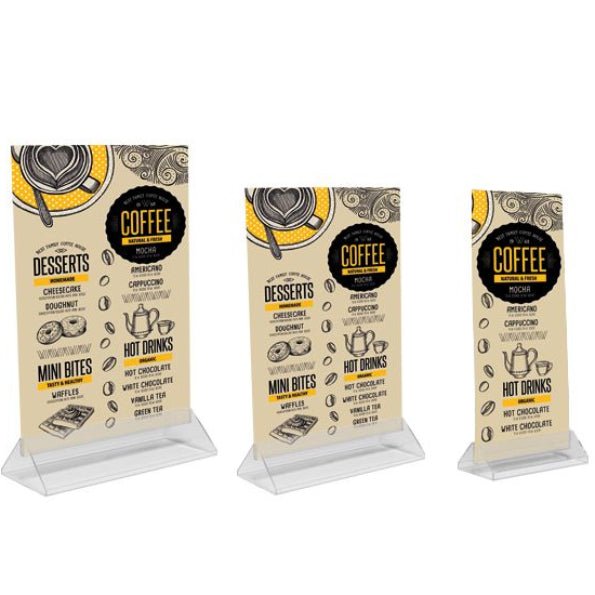 Clear Menu Holder - Signwaves