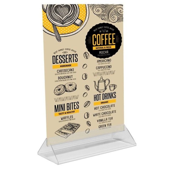 Clear Menu Holder - Signwaves