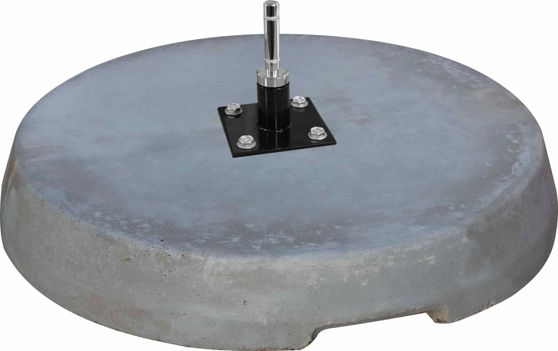 Concrete Base with Bearing Spindle for Flying Banners - Signwaves