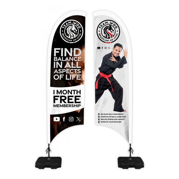 Feather Flying Banner - Double Sided - Signwaves