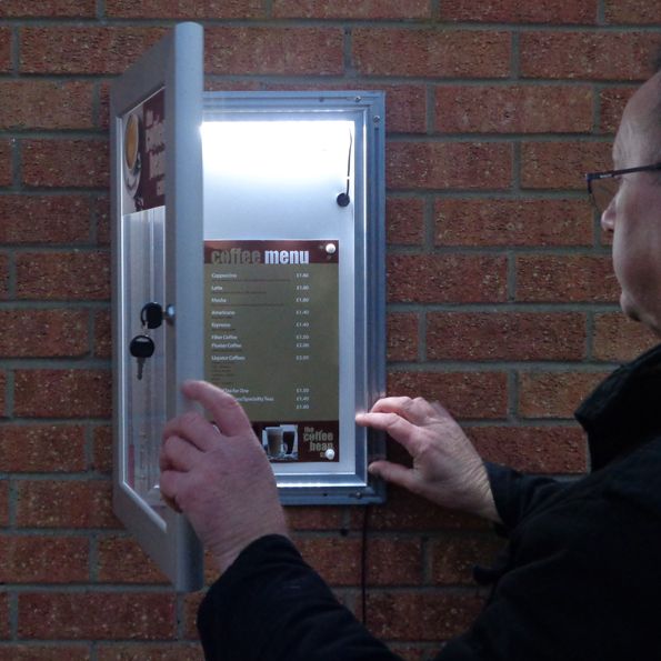 Illuminated Slimlok Menu Case - Signwaves