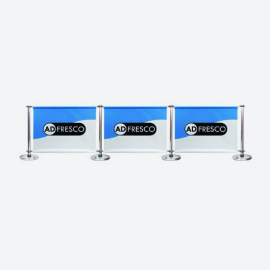 Adfresco® Café Barrier - Kit 3 - Three Sections