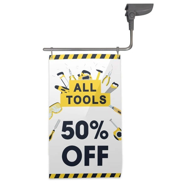 Magnetic POS Flag Arm