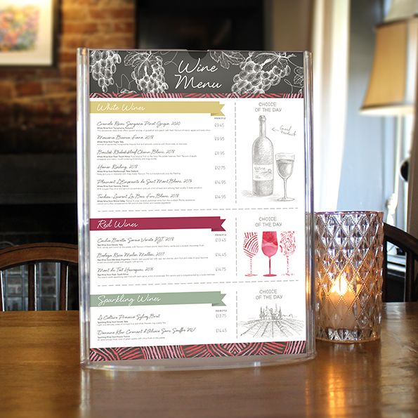 Overture Menu Holder - Signwaves