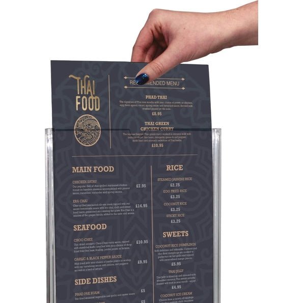 Overture Menu Holder - Signwaves