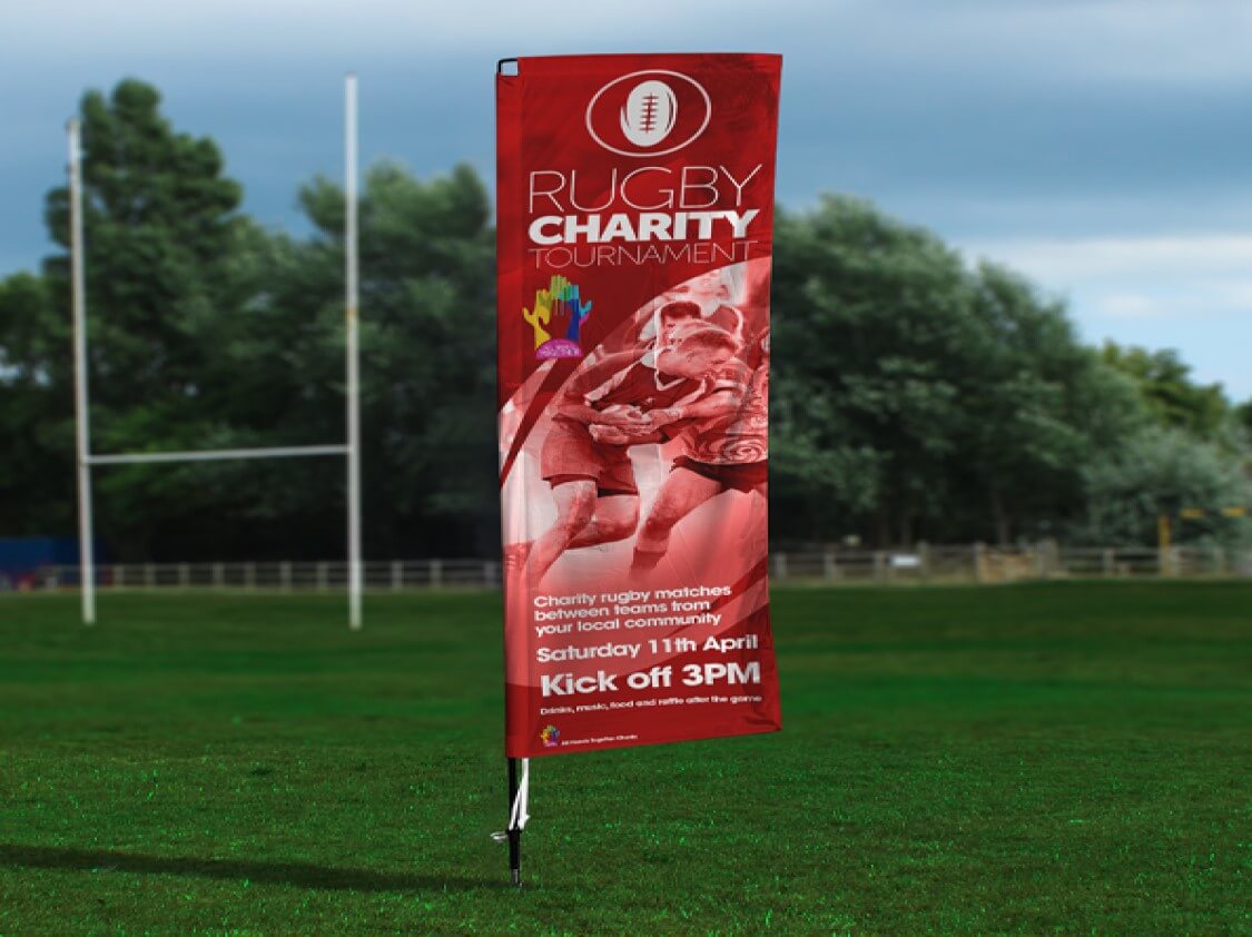 Printed Flag for Rectangle Flying Banner - Signwaves