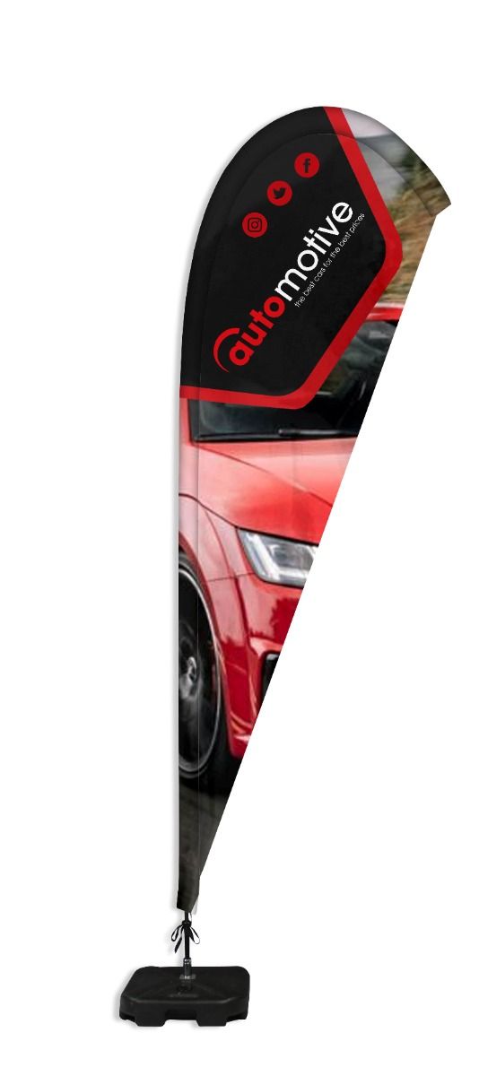 Printed Flag for Teardrop Flying Banner - Signwaves