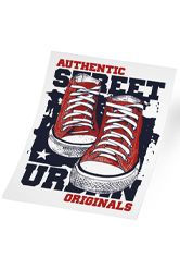 Printed Poster showing shoe artwork