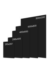 Wall Chalkboard (Unframed) sizes