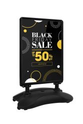 Spring Sign Black Frame showing sale artwork