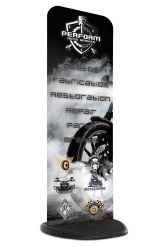 Ecoflex Totem showing garage artwork