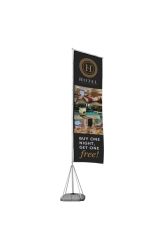 Giant Pole showing hotel artwork