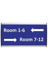 Sign Nav in landscape orientation showing room number artwork