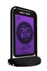 Swinger 3000 Black Frame with Poster Pocket showing craft beer artwork